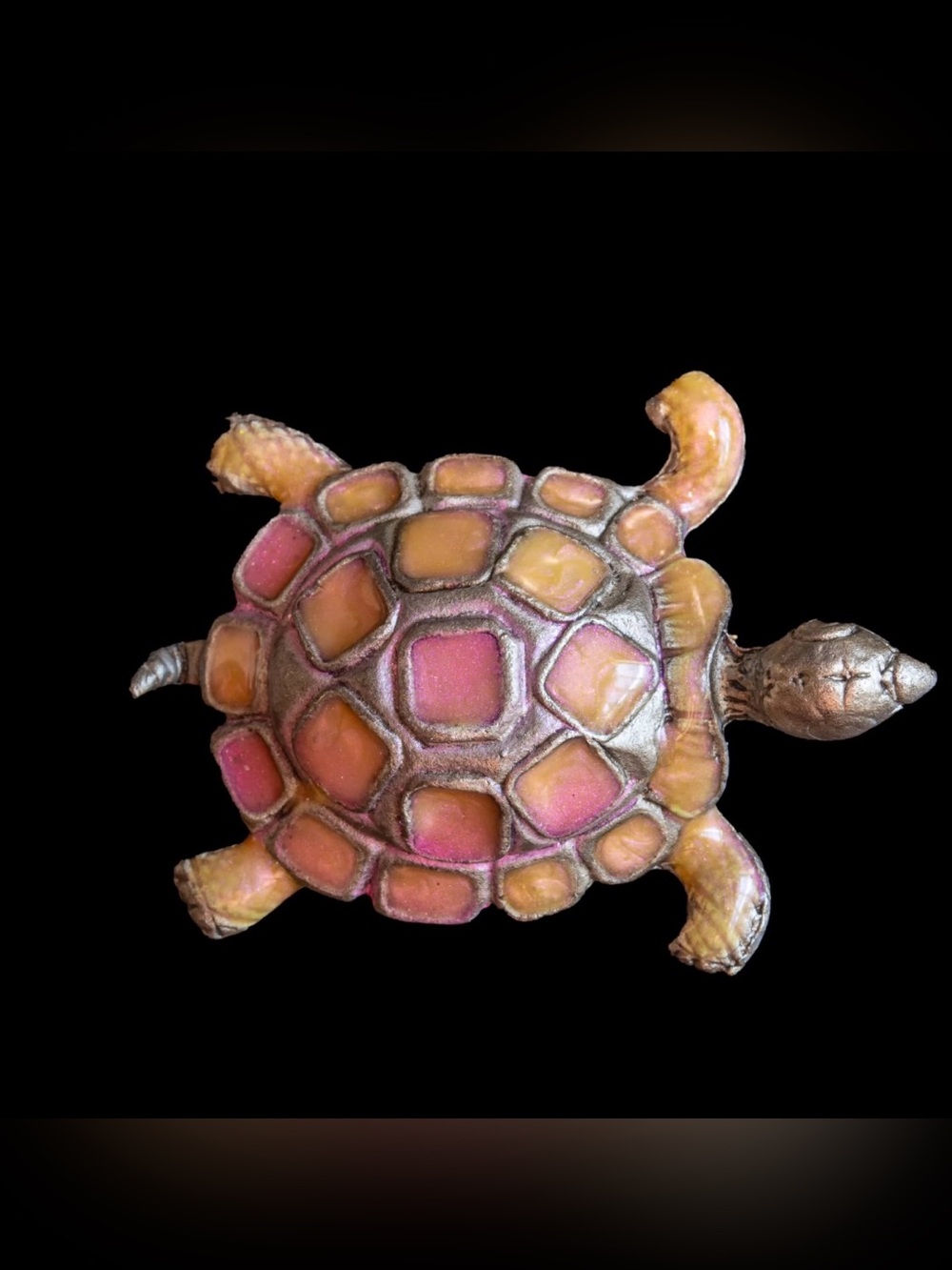 Vintage Colorful Enameled Turtle 🐢brooch